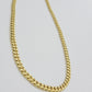 Real 14K Yellow Gold Chain Necklace Miami Cuban Link Chain 4.5mm 18" - 26'' Inch