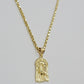 REAL 10k Gold Pendant & Solid Rope Chain Necklace 18" - 24 Inch Jesus Face Charm