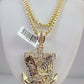 10k Gold Byzantine Chain Eagle Anchor Charm Pendant SET REAL 10kt 3mm 18"-28"