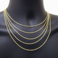 Solid 18k Gold Rope Chain Necklace 2mm 20'' Inch Real Men Women, 18ktYellow Gold