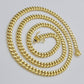 Mens 10k Gold Chain Necklace 6mm Miami Cuban Link 18 - 28 Inch REAL 10kt Yellow