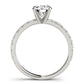 Real 14k White Gold IGI Certified 1.25CT Lab Created Diamond Ring Round Shaped