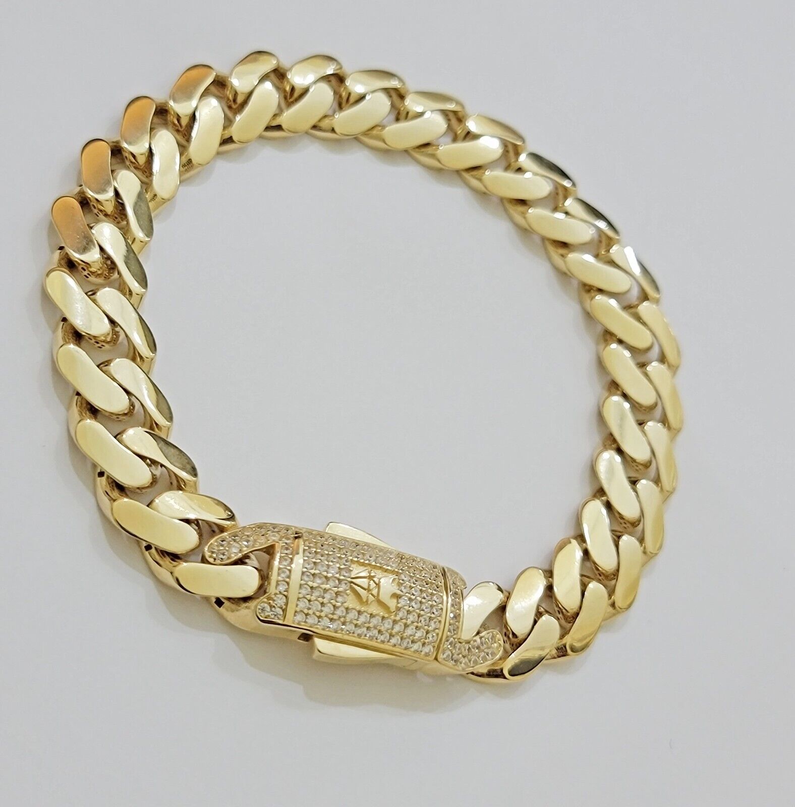 Real 14k Yellow Gold Necklace Link Chain Royal Cuban 7mm- 15mm 20 22 24 26 Inch