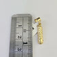 10k Gold Initial I Charm Rope Chain 16"-26" 2.5mm SET Necklace Alphabet Pendant