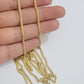 Real 18k Yellow Gold Necklace Chain Miami Cuban Link 2mm 24 Inch Real 18kt Solid