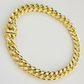 10k Yellow Gold Miami Cuban Link Bracelet 8" inch 9mm Real 10kt Box Lock