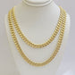 Real 10k Gold Chain Necklace Miami Cuban Link 7mm 18" - 30 Inch Mens 10kt Yellow