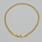 Real 14k Yellow Gold Bracelet Miami Cuban Link 8 Inch 3mm 14kt For Men Women