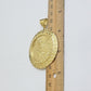 Solid 10k Gold Pendant Replica Nugget 50 Peso 1947 Mexican Centenaro Charm Style