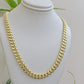 14k Yellow Gold Chain Necklace 8mm Miami Cuban Link 20 - 30 Inch REAL 14KT MEN'S