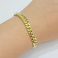 7mm 14k Gold Bracelet Miami Cuban Link 7"- 9 Inch Real 14kt Yellow Gold SOLID