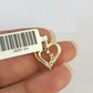 10K Solid Franco Chain Heart Pendant Charm Necklace 16"-22" 1mm Gold Ladies