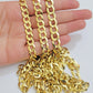 REAL 14k Gold Necklace Cuban Curb Link Chain Mens 9mm-11mm 18-30 Inch SOLID 14kt