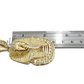 Real 10k Gold Pharaoh Head Charm Pendant 2" 10kt Yellow Gold for Chain DISCOUNT
