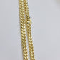 14k Yellow Gold Chain Necklace 8mm Miami Cuban Link 20 - 30 Inch REAL 14KT MEN'S