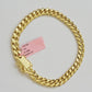 14k Yellow Gold Bracelet 8 Inch 7mm Miami Cuban Link With Box Lock REAL 14KT