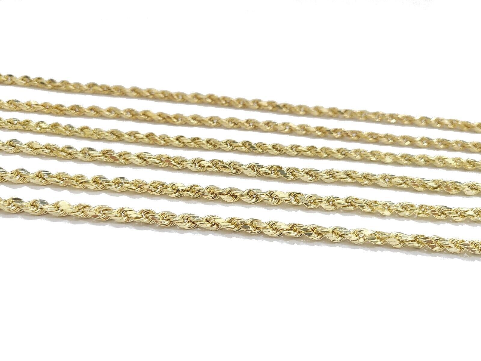 14K Gold 3mm Diamond Cut Royal Rope Chain WR023-18, Jimmy Smith Jewelers