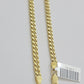 Real 10K Yellow Gold Chain Necklace Miami Cuban Link Chain 4.5mm 18" - 26'' Inch