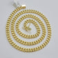 Real 10k Gold Chain Necklace Miami Cuban Link 7mm 20 - 30 Inch Men 10KT Box Lock