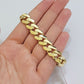 Real 10k Gold Bracelet 12mm Royal Miami Cuban Link 9 inch Men's 10kt Yellow Gold