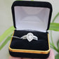 Real 14k Gold Diamond Engagement Wedding Ring Band SET  Pear/ Tear drop 1.5 CT