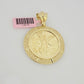 Real 14k Gold Charm pendant Centenario Coin with Bezel Style Copy Coin For Chain