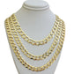 SOLID 14k Gold Necklace Cuban Curb Link Chain 9mm 10mm 11mm 18-30 Inch REAL 14kt