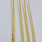 Real 10k Yellow Gold Chain 22 Inch 6mm Miami Cuban Link SOLID 10kt Strong Link