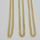 Real 10k Yellow Gold Necklace Chain Chino Link 6mm SOLID 18 - 26 Inch Mens 10Kt