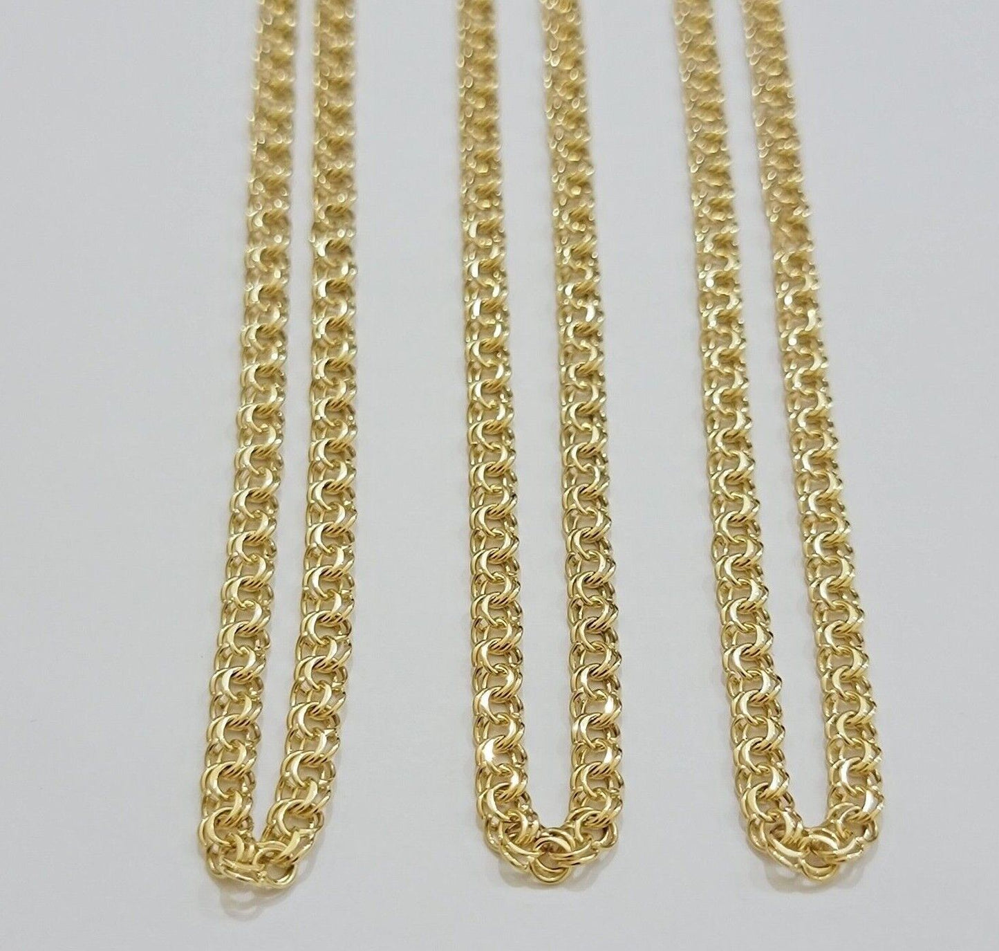 Real 10k Yellow Gold Necklace Chain Chino Link 6mm SOLID 18 - 26 Inch Mens 10Kt