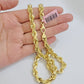 Real 14k Rope Chain Necklace 22 inch 7mm Diamond Cut Mens 14kt Yellow Gold SOLID