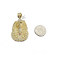 Real 10k Gold Pharaoh Head Charm Pendant 2" 10kt Yellow Gold for Chain DISCOUNT