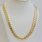 Real 14K Yellow Gold Chain Necklace Royal Monaco Cuban Link 9mm 20"- 26" Hollow