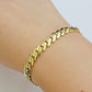 10k Yellow Gold Bracelet Ladies 7.25 Inch Royal Monaco Cuban Link 7mm For Women