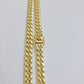 14k Yellow Gold Chain Necklace 8mm Miami Cuban Link 20 - 30 Inch REAL 14KT MEN'S