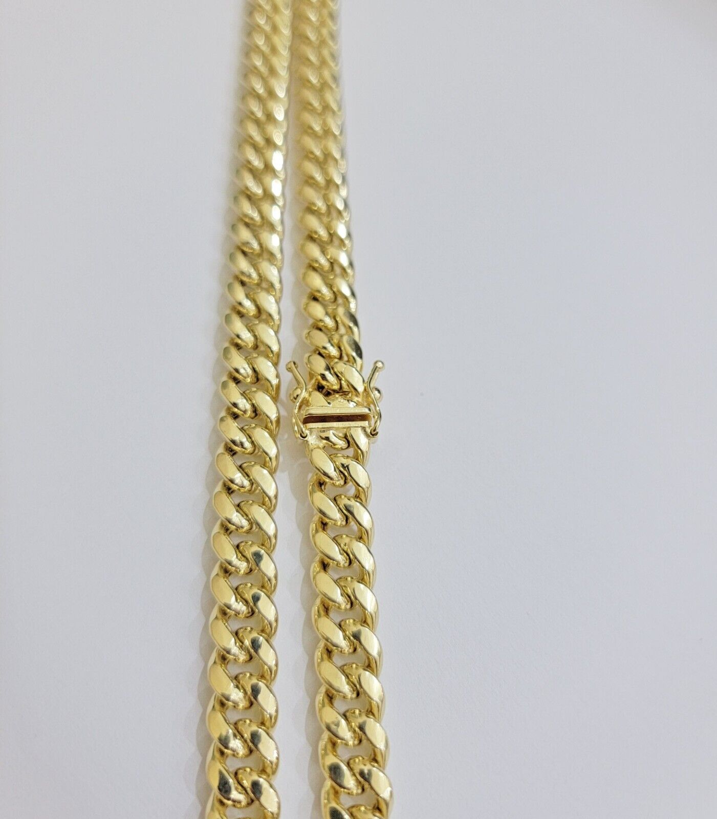 14k Yellow Gold Chain Necklace 8mm Miami Cuban Link 20 - 30 Inch REAL 14KT MEN'S