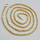 Solid 18k Yellow Gold Necklace Rope Chain 3mm 18'' Inch Real 18kt Men Women SALE