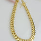 Real 14k Yellow gold bracelet Miami Cuban Link 7mm 8.5 Inch Men's Solid 14kt