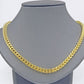 Real 10k Yellow Gold Franco chain Necklace 5mm 28 inch Men's 10 KT gold chain