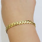 10k Yellow Gold Bracelet Ladies 7.25 Inch Royal Monaco Cuban Link 7mm For Women