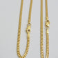 Solid 18k Gold Necklace Chain Miami Cuban Link 2mm 24 Inch Real 18kt Yellow Gold