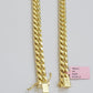 14k Yellow Gold Chain Miami Cuban Link Necklace 9mm 18 - 30 Inch Real 14KT Men's