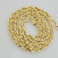 Real 10k Gold Necklace 6mm Rope 26 Inch Diamond Cut Solid 10kt Chain For mens