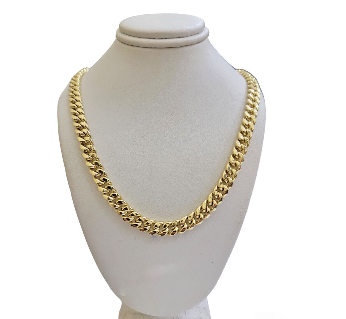 14k Yellow Gold Chain Necklace 8mm Miami Cuban Link 20 - 30 Inch REAL 14KT MEN'S