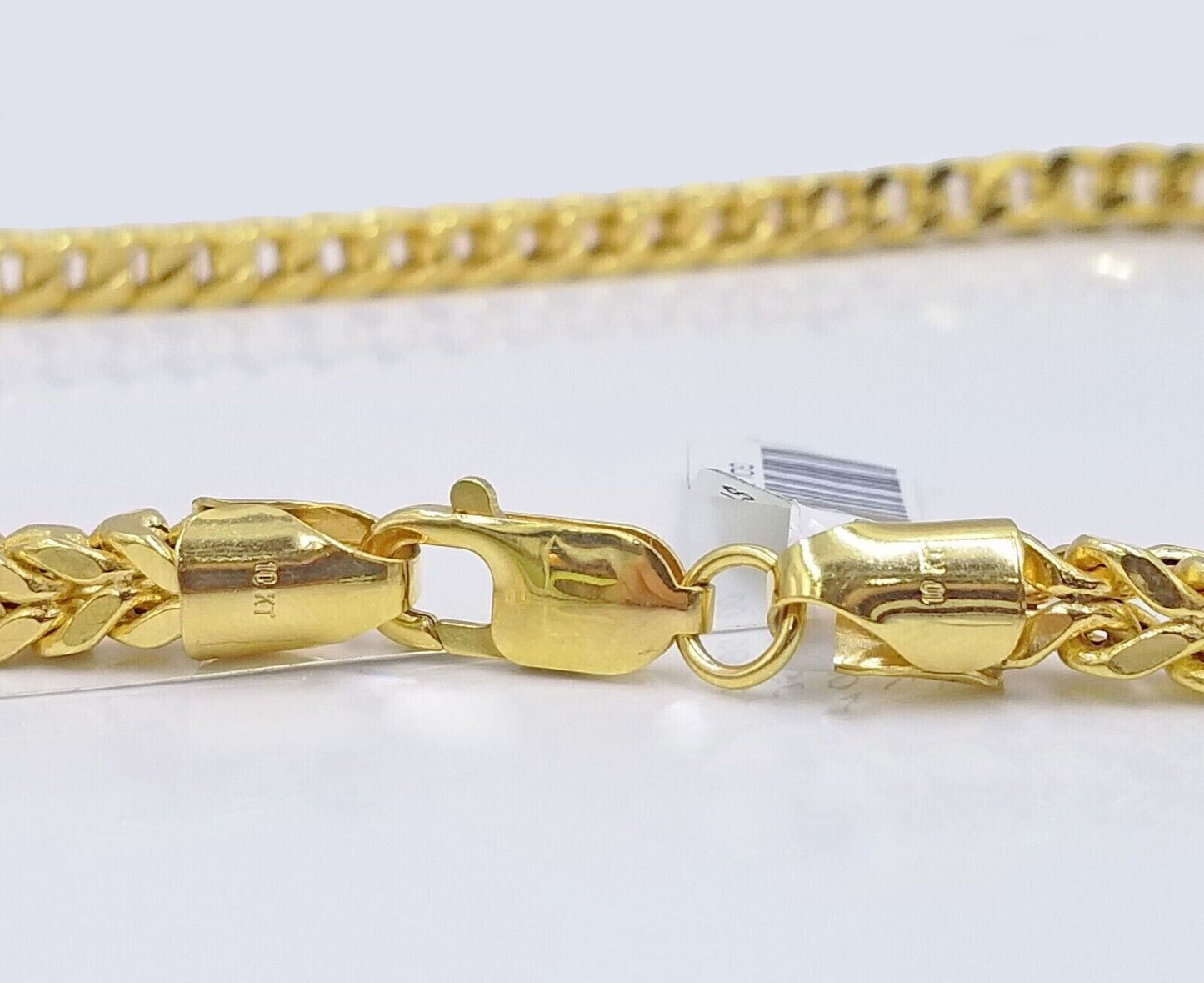 Real 10k Yellow Gold Franco chain Necklace 5mm 28 inch Men's 10 KT gold chain