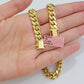 14k Yellow Gold Necklace 8mm Miami Cuban Link Chain 20 - 32 Inch REAL 14kt SOLID