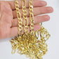 Figaro Link Chain 14k Yellow Gold 7mm Necklace 20 - 30 Inch SOLID 14kt STRONG