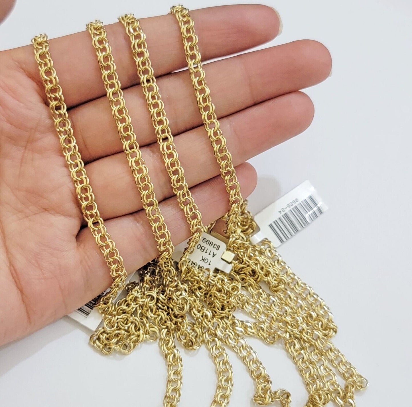 Real 10k Gold Necklace Chain Chino Link 5mm SOLID 16 - 24 Inch Men Women Kids