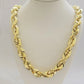 14k Yellow Gold Rope Chain Necklace SOLID 18-30 Inch 3mm-10mm Diamond Cuts, REAL