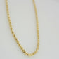 10K Yellow Gold Rope Chain Necklace 3mm 26 Inch REAL 10kt Diamond Cut For Mens